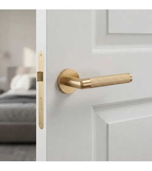LOBELLIA matt gold door handle designer handle