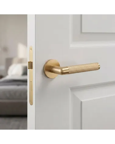LOBELLIA Refined and Distinguished Matt Gold Door Handle