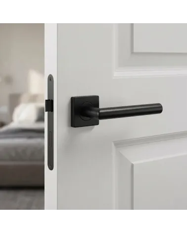 Simple and Timeless Black Door Handle - KVADRAT 1701 Model