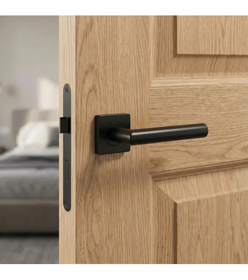Black KVADRAT 1701 door handle design handle