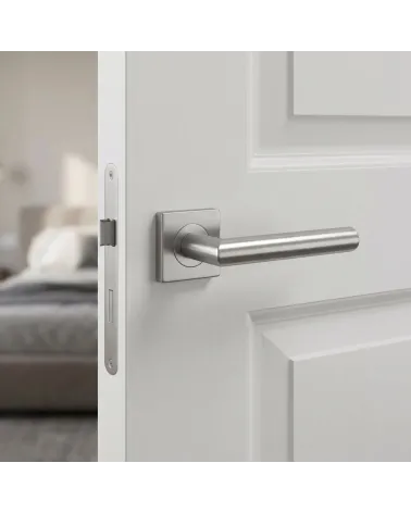 Solid and Robust Stainless Steel Door Handle - KVADRAT 1701 Model