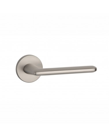 Brushed nickel AVA designer door handle