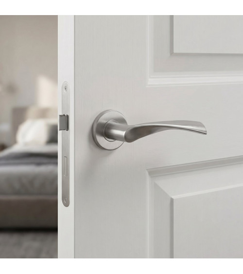 OVAL 1708 stainless steel colour door handle designer ironmongery