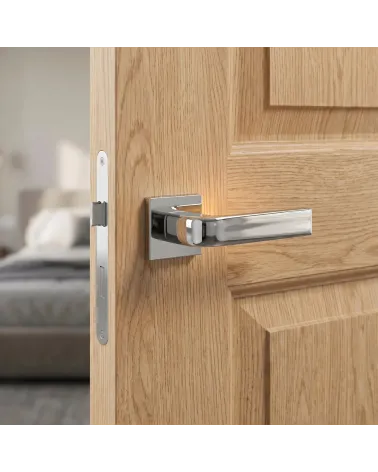 Shiny & Refined Polished Chrome Door Handle – JENA Model