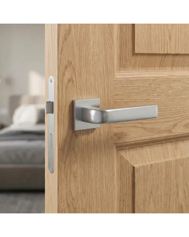 Satin Chrome Door Handle for Chic Decor - JENA Model
