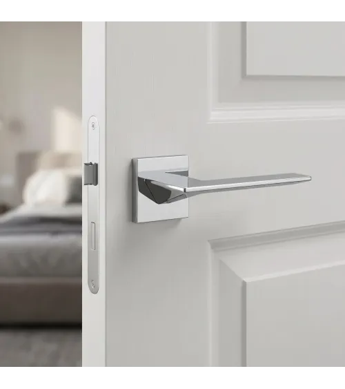 Polished chrome door handle VIP design handle