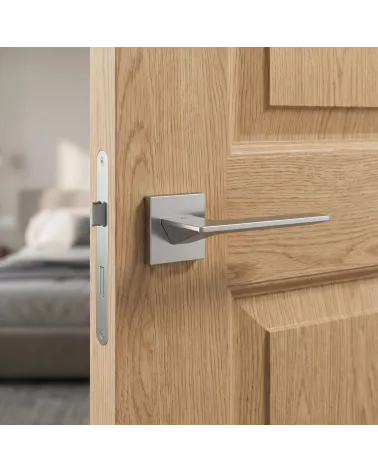Satin Chrome Door Handle for sophisticated décor - VIP Model