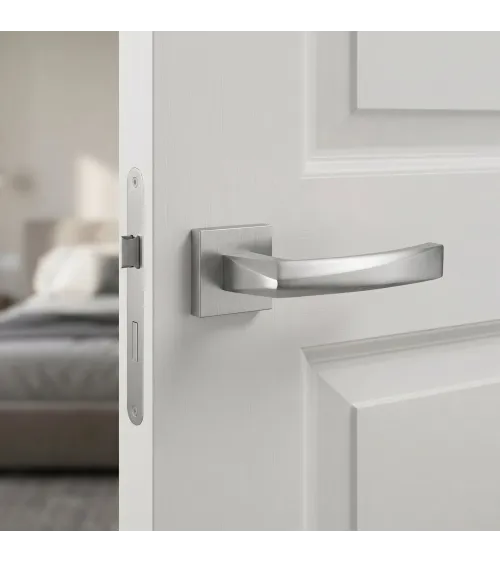 PHENIX satin chrome door handle designer handle