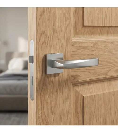 PHENIX satin chrome door handle designer handle