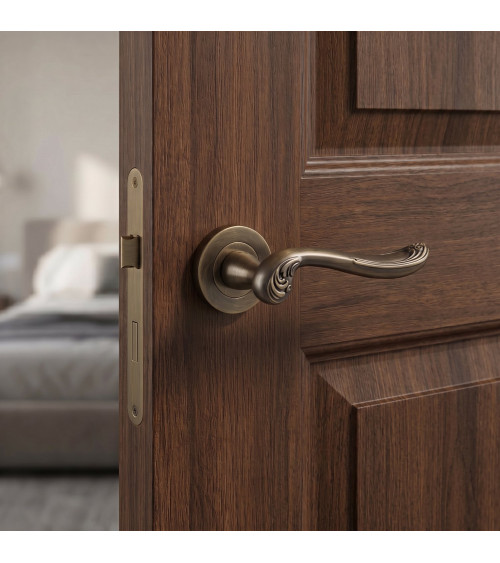 ERIS cuero leather door handle design handle