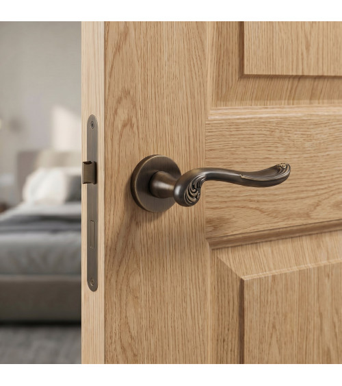 ERIS cuero leather door handle design handle