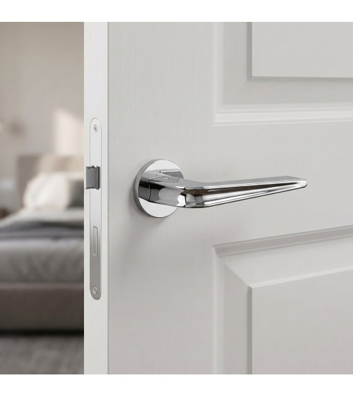 RADIUS polished chrome door handles designer handle
