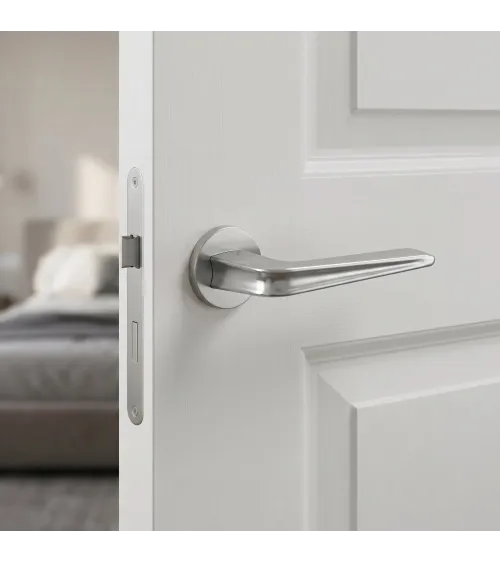 RADIUS satin chrome door handle designer handle