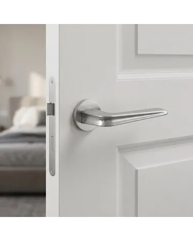 Satin chrome door handles RADIUS