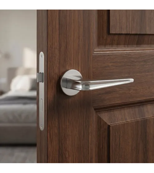 RADIUS satin chrome door handle designer handle