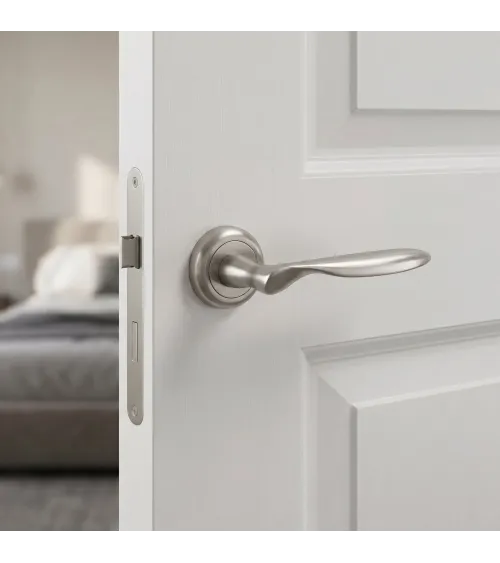 VENERA satin nickel door handle designer handle