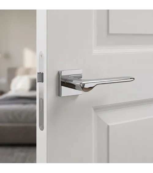 LIGNE polished chrome door handle design handle