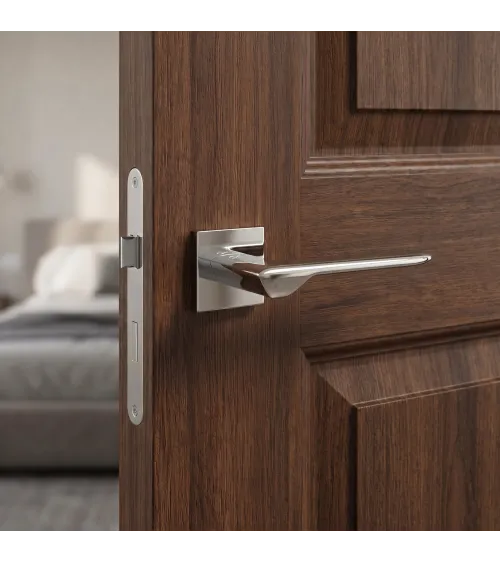 LIGNE polished chrome door handle design handle
