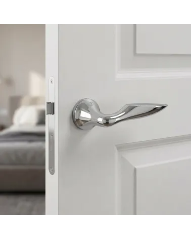 DOUCE polished chrome door handles