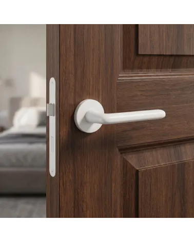 White Spark door handles