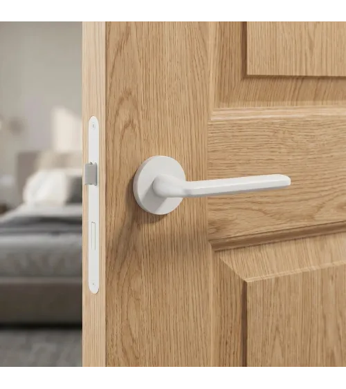 White Spark designer door handle