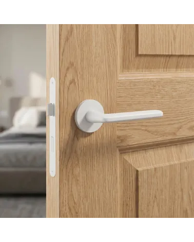 White Spark door handles