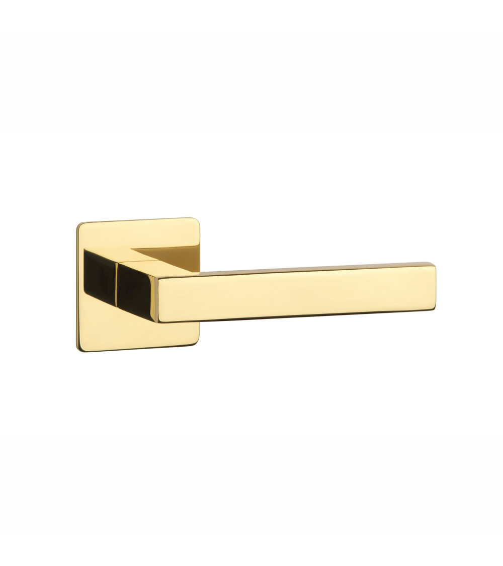 Polished gold door handle KVADRAT 1760 design handle