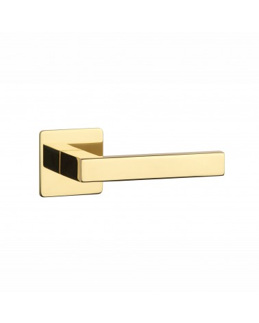 Polished gold door handle KVADRAT 1760 design handle