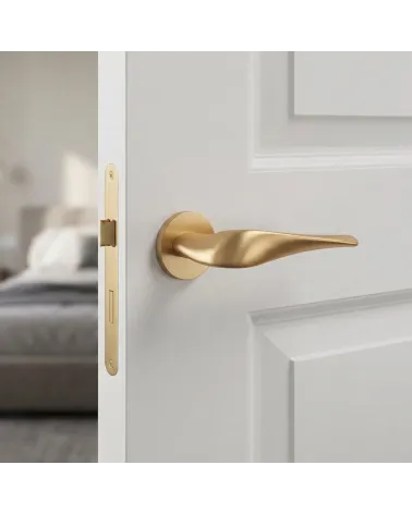 Matt Gold Door Handles PETUNIA