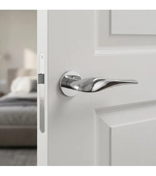 PETUNIA polished chrome door handle design hardware