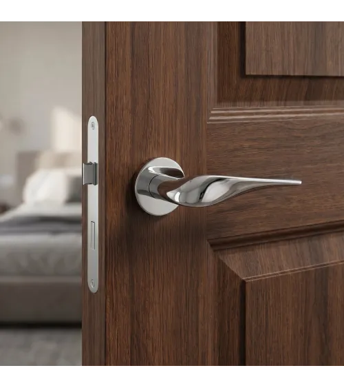 PETUNIA polished chrome door handle design hardware