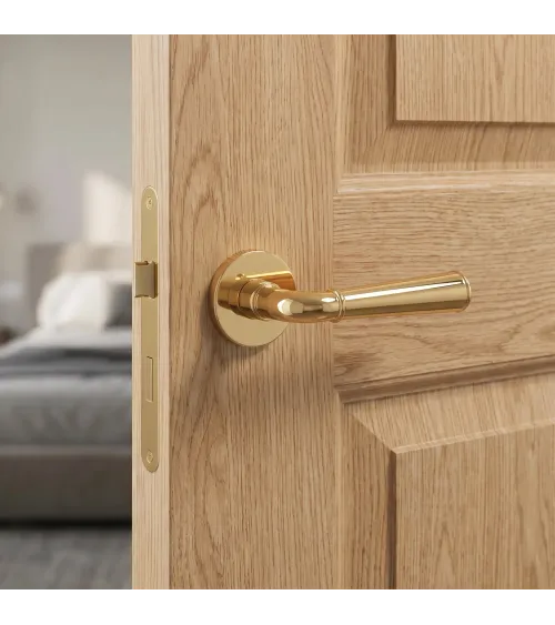 MARIGOLD polished gold door handle design handle