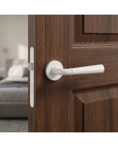 Chic and Refined White Door Handle - MARIGOLD Model