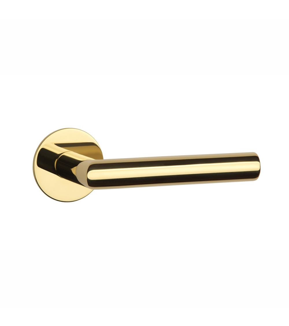 Polished gold OVAL 1750 door handle design handle