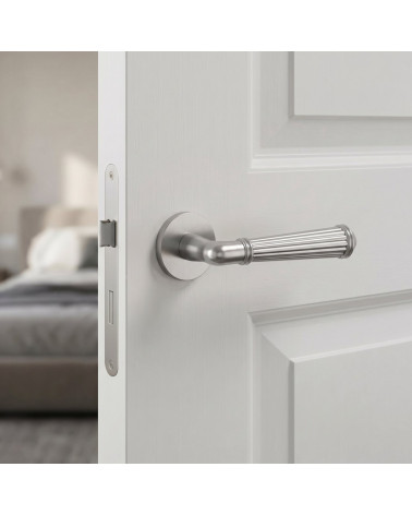 ARIDA Satin Chrome Door Handle | Millapoignées