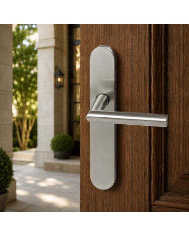 Door handle on plate Altesse Inox 316 – High resistance for outdoor environments - Altesse model