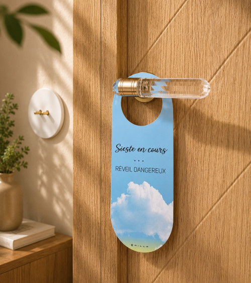 Double-sided door hanger Nap & Smile