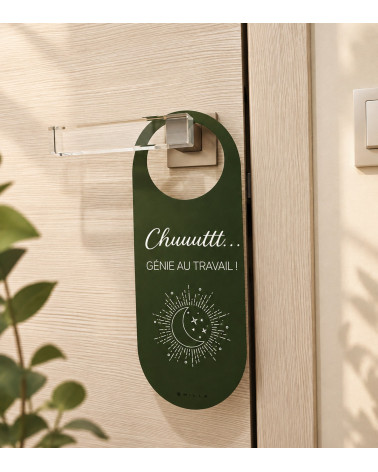 Double-sided door hanger Creativity & Genius at work