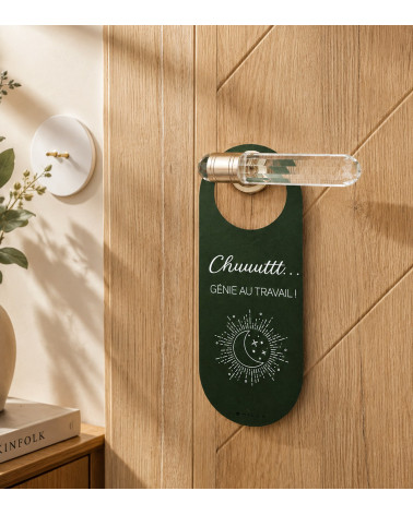 Double-sided door hanger Creativity & Genius at work