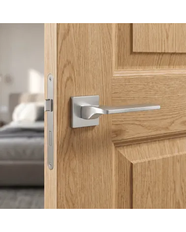 Satin Chrome Door Handle Polished and Timeless - SEMPRE Model