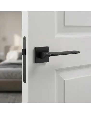 Timeless and Robust Black Door Handle - SEMPRE Model