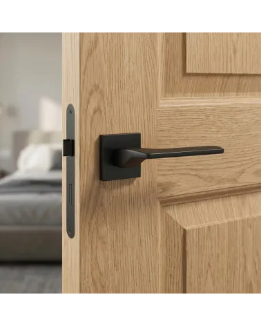 Timeless and Robust Black Door Handle - SEMPRE Model