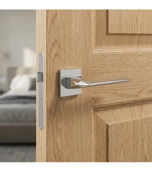 Polished chrome EVER door handle designer handle