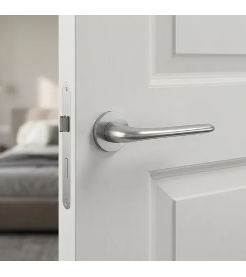 Satin Chrome AZALIA door handle designer handle