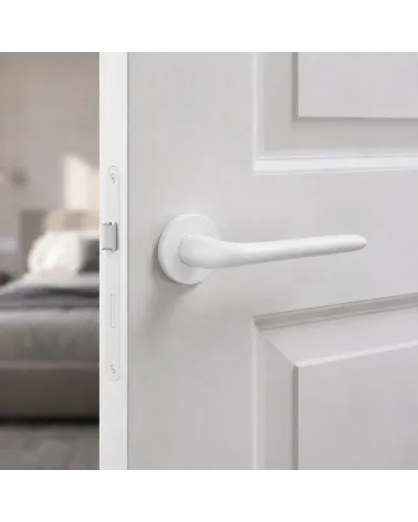 Chic White Door Handle with soothing shade - AZALIA Model