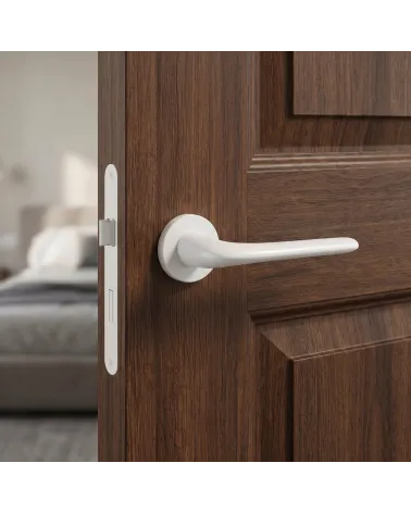 Chic White Door Handle with soothing shade - AZALIA Model