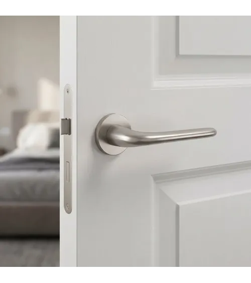 Brushed nickel AZALIA door handle designer handle