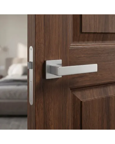 Polished Chrome Door Handle with Subtle Beauty — Model PINA