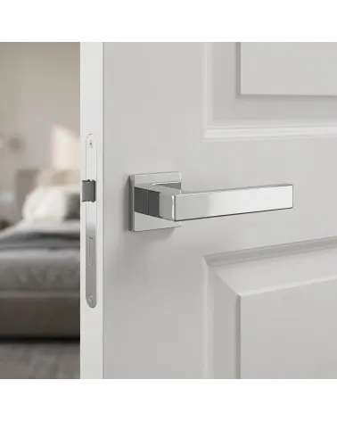 Metallic and Sophisticated Polished Chrome Door Handle – PINA Model