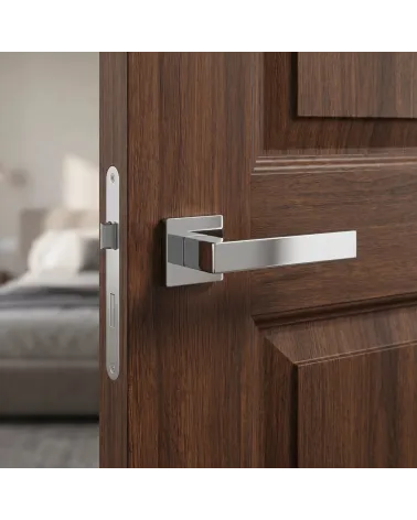 Metallic and Sophisticated Polished Chrome Door Handle – PINA Model